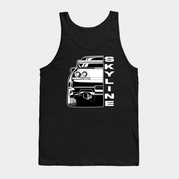 Nissan Skyline R33 Tank Top by JDMAPEX